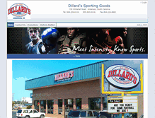 Tablet Screenshot of dillardsports.com